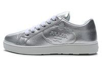 PRADA Low Top Skateboard Shoes Women's Silver