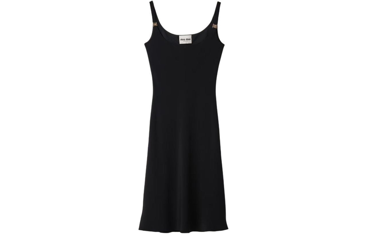 MIU MIU Slip Dress Women's Black