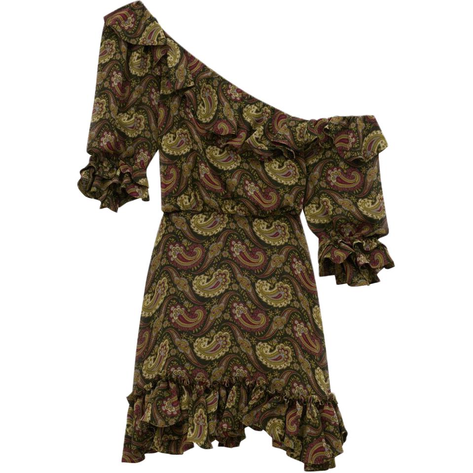 SAINT LAURENT Paisley print Mini Dress