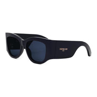 DIOR Acetate Irregular Shape Sunglasses Women's Black