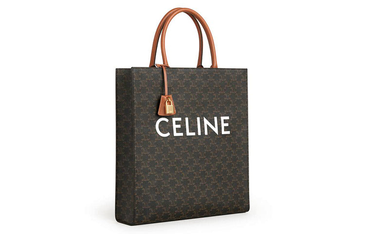 CELINE Cabas Canvas Sheet Music Bag Tote Bag Shopping Bag Handbag Unisex Black