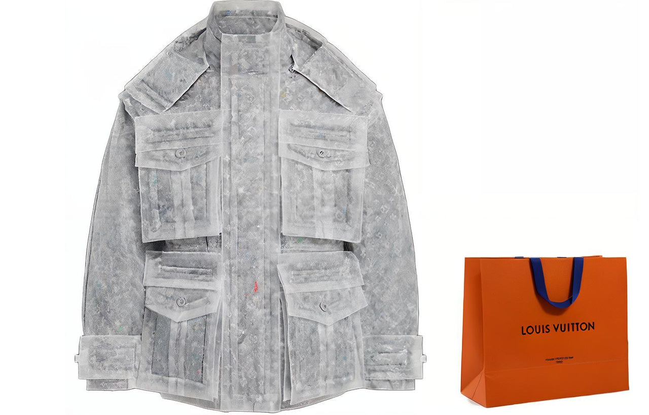 LOUIS VUITTON New Quarterly Products Of LV Parka Coats Men's White
