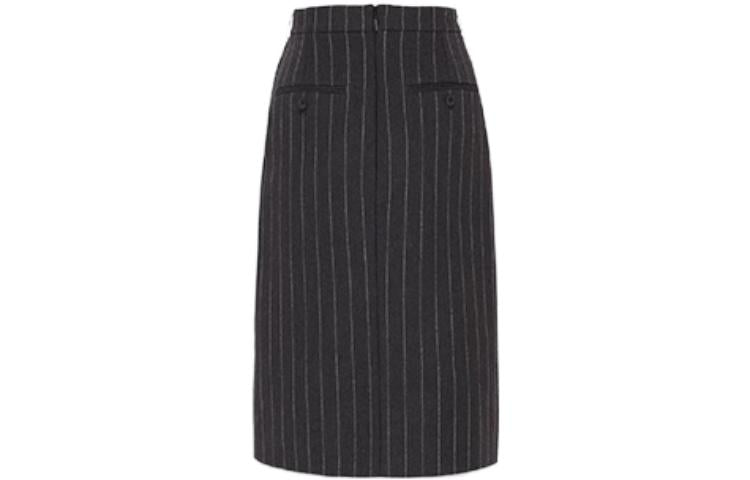 SAINT LAURENT Pinstriped Pencil Skirt