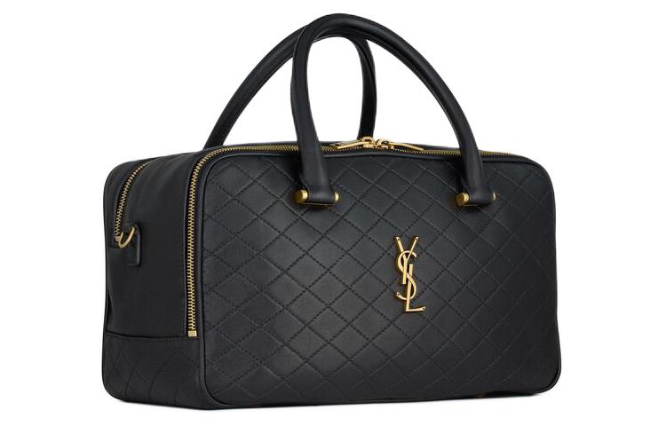 SAINT LAURENT CASSANDRE Lambskin Crossbody Bag, Shoulder Bag Women's Black