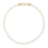 DIOR Crystal Pearl Necklaces Men's White