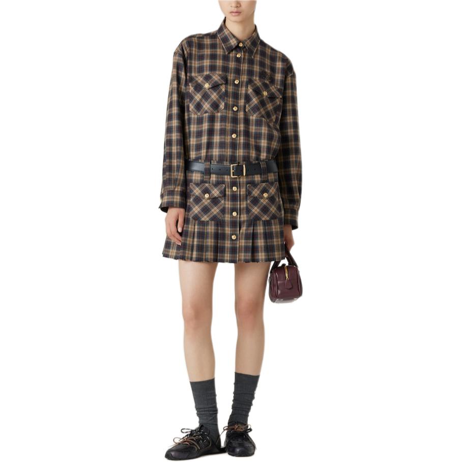 MIU MIU Tartan Wool Shirt