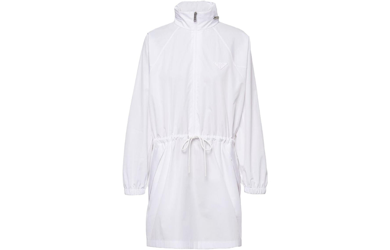 PRADA Hooded Poplin Dress