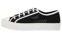 DIOR Walk'n'Dior Platform Shoes Anti Slip Wear Resistant Low Top Canvas Shoes Women's Black