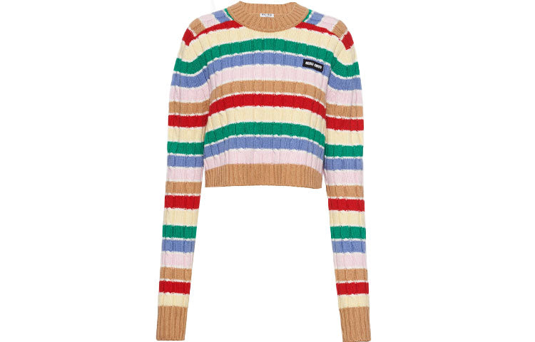 MIU MIU Sweater Women's Camel Brown