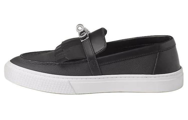HERMES Loafers Women's Black