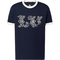 LOUIS VUITTON Graphic Intarsia Short-Sleeved Cotton Crewneck