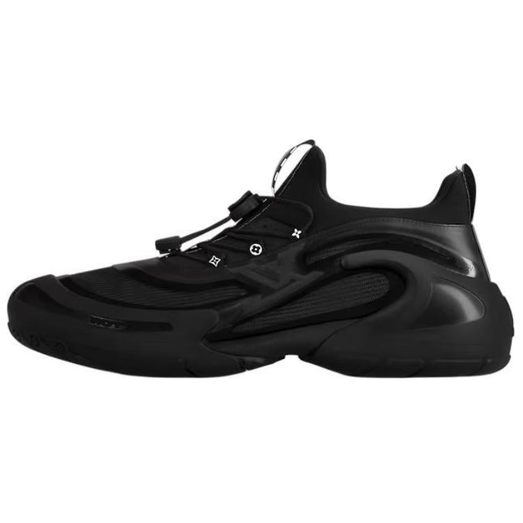 LOUIS VUITTON Barracuda Casual Shoes Men's Black
