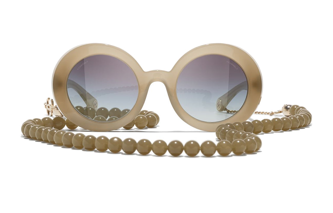 CHANEL Round Sunglasses Women's