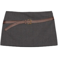 PRADA SS25 Spring Summer Women's Apparel Collection Casual Short Skirts Women's Gray