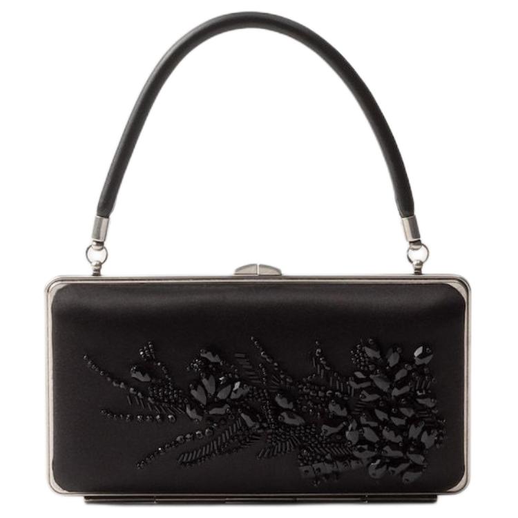 PRADA Fabric One Shoulder Handbags Women's Black