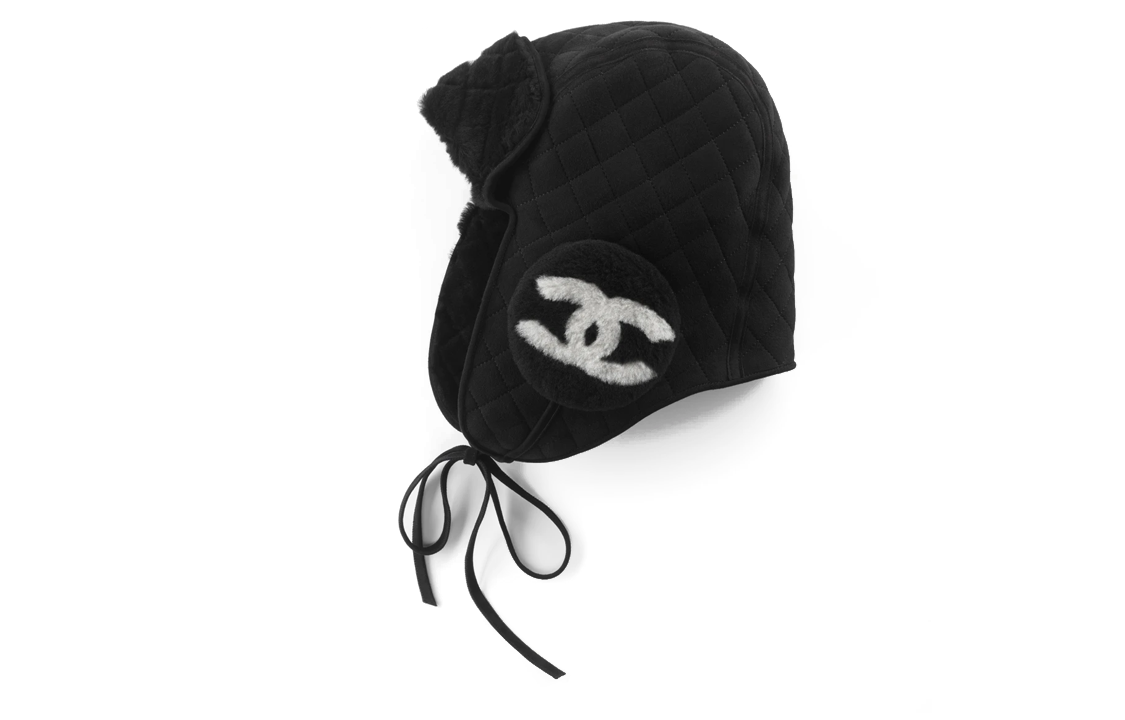 CHANEL Lambskin Hats & Caps Women's Black
