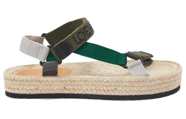 LOEWE Strap Sandals Men's Army Green