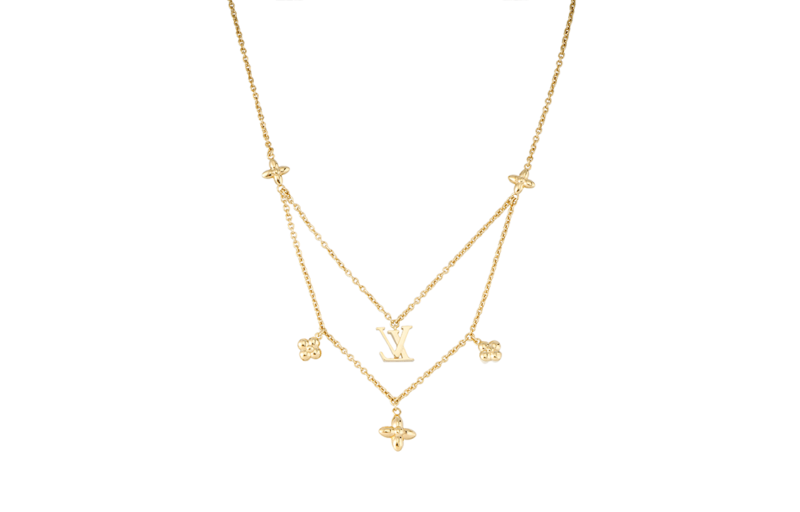 LOUIS VUITTON Lv Floragram Necklace