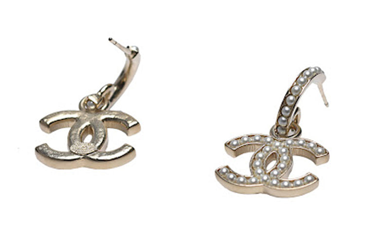 CHANEL Earrings Women's Gold