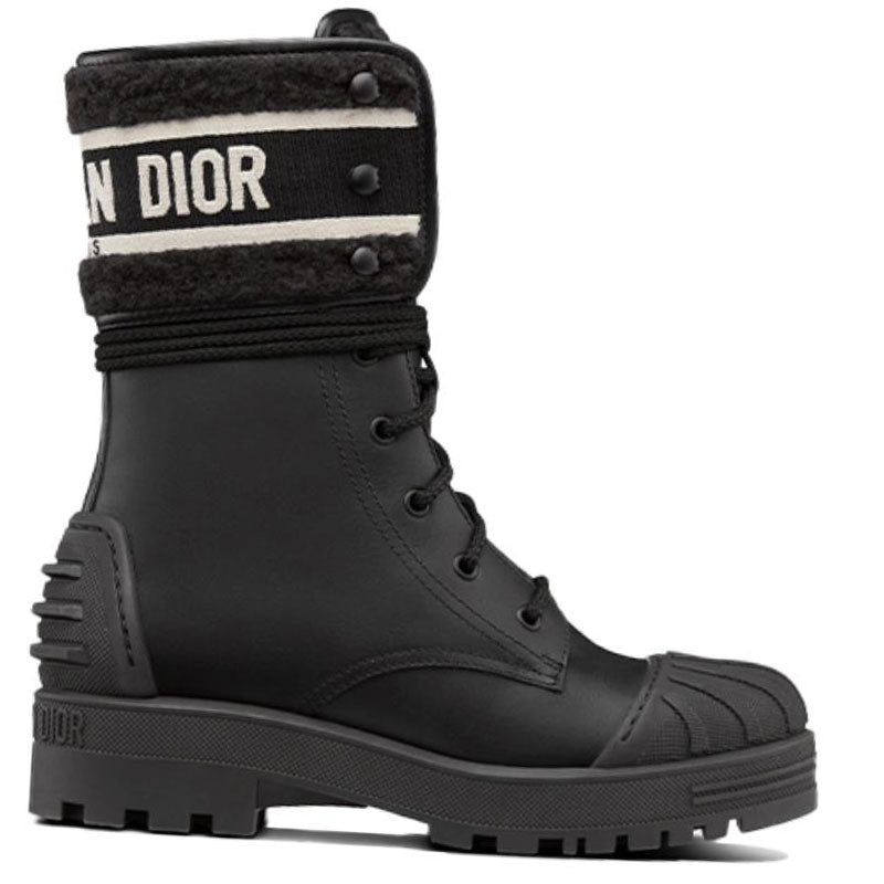 DIOR D-Major Crew Mid-Calf Boots Women's Black