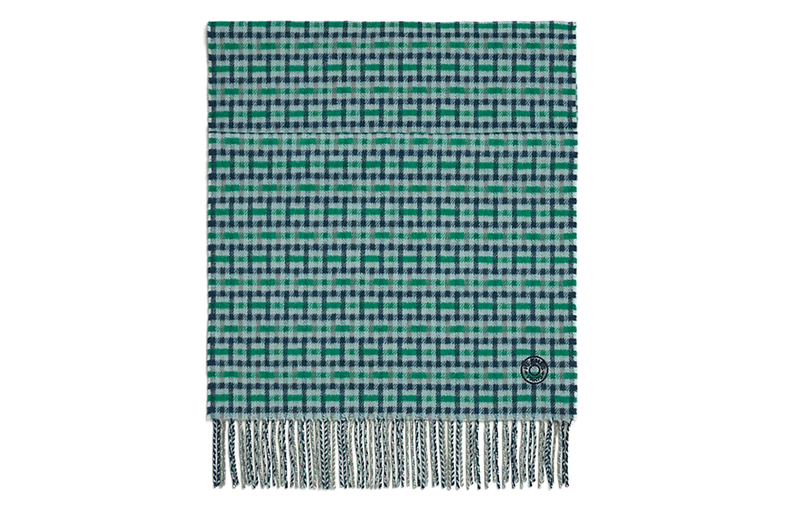 HERMES Knit Scarves Men's Green