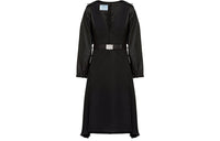 PRADA FW2 Long Sleeved Dress Women's Black