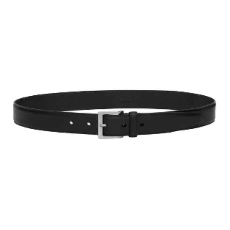 SAINT LAURENT Cow Leather Belts Women's Black 3CM