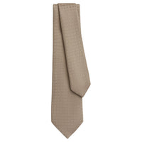 HERMES Mulberry Silk Ties Men's Sand Yellow