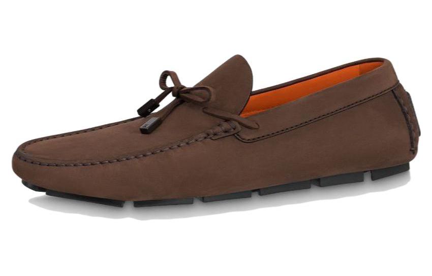 LOUIS VUITTON Lv Driver Moccasins Shoes 'Brown With Black'