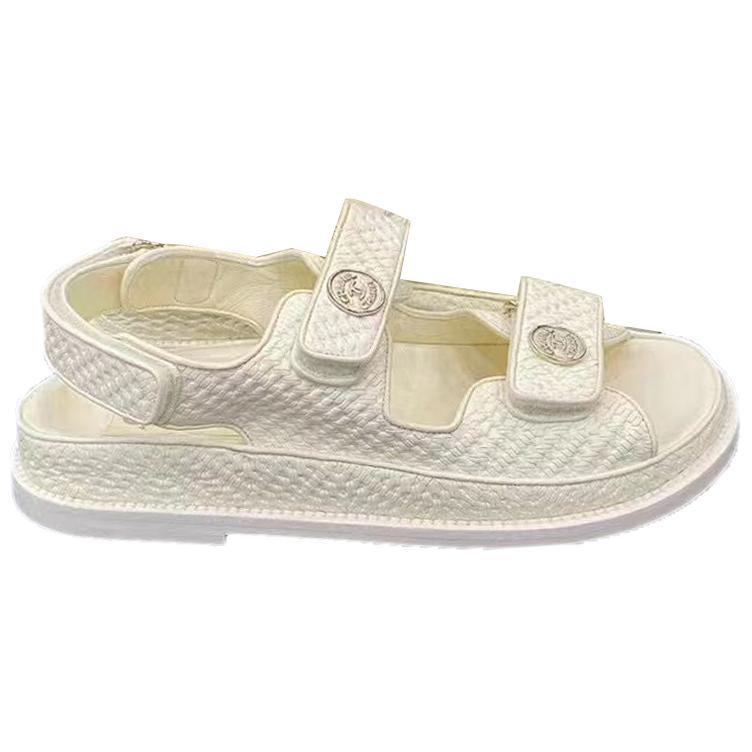 CHANEL Stylish Sandals Women's White