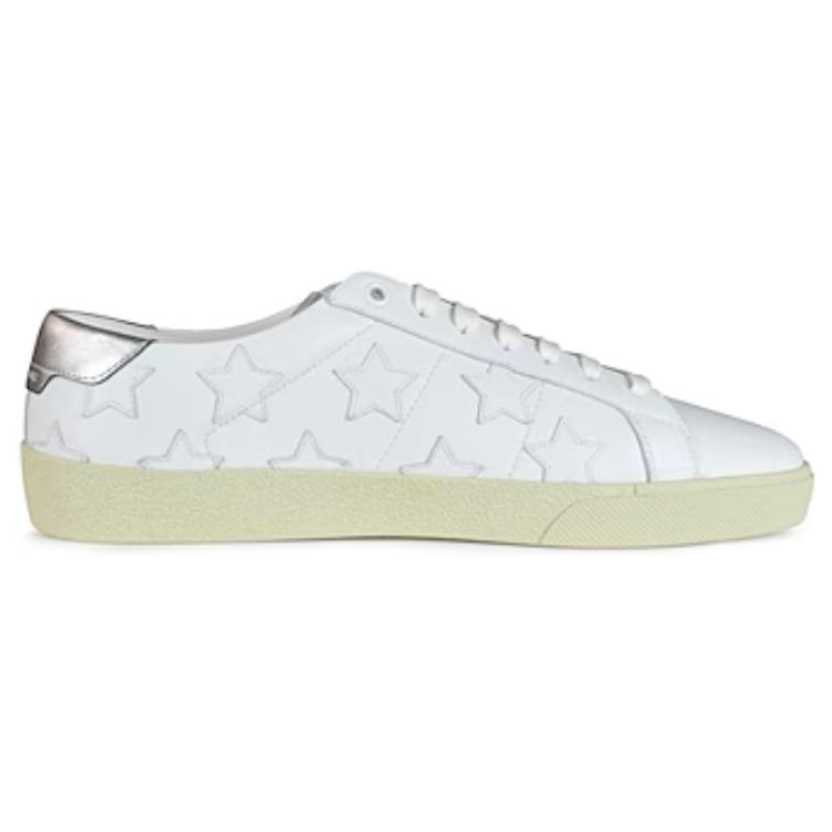 SAINT LAURENT Court Classic SL/06 Metallic California Bright White