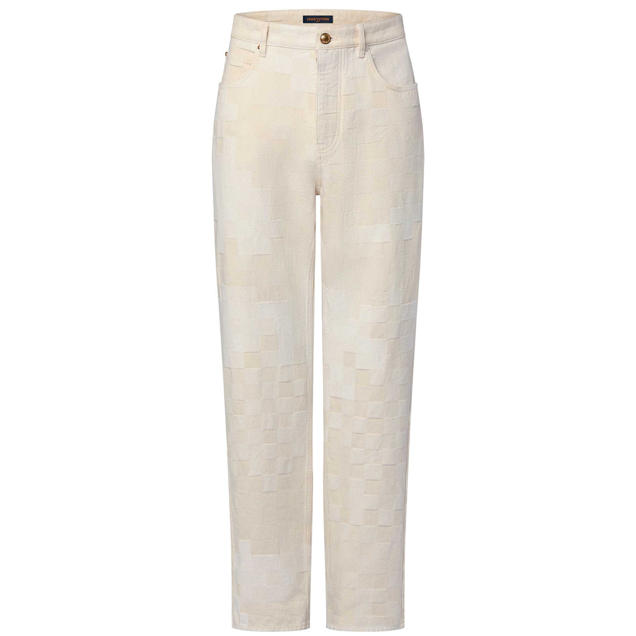 LOUIS VUITTON Damoflage Jacquard Denim Skate Pants