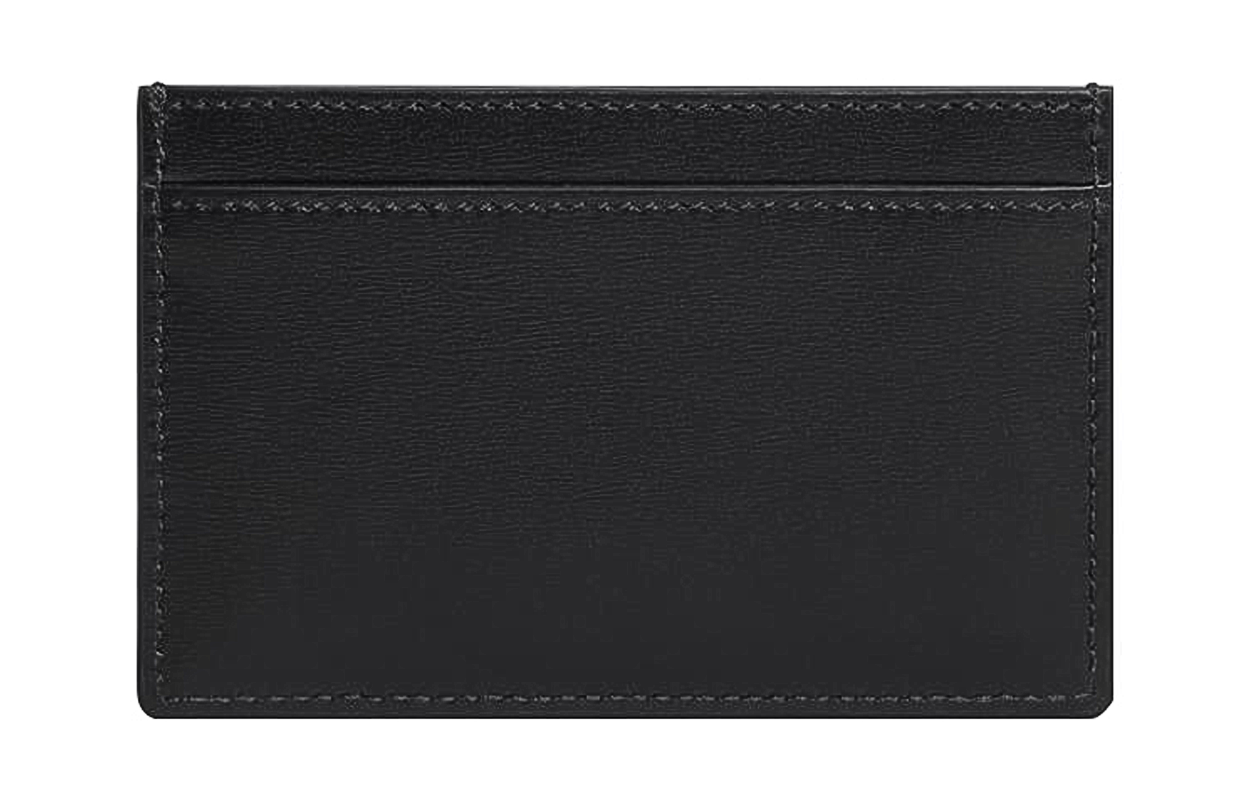 CELINE Triomphe Cow Leather Card Holder, Wallet, Card Holder Regular Unisex Black