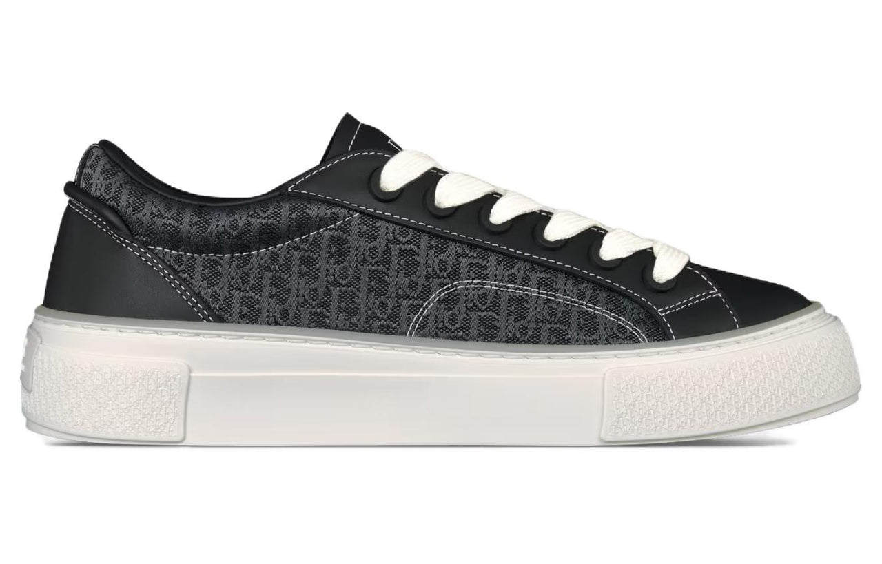 DIOR B33 Sneaker Black Smooth Calfskin Oblique Jacquard