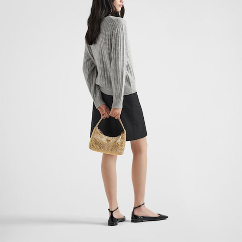 PRADA Cashmere Sweaters Women's Gray
