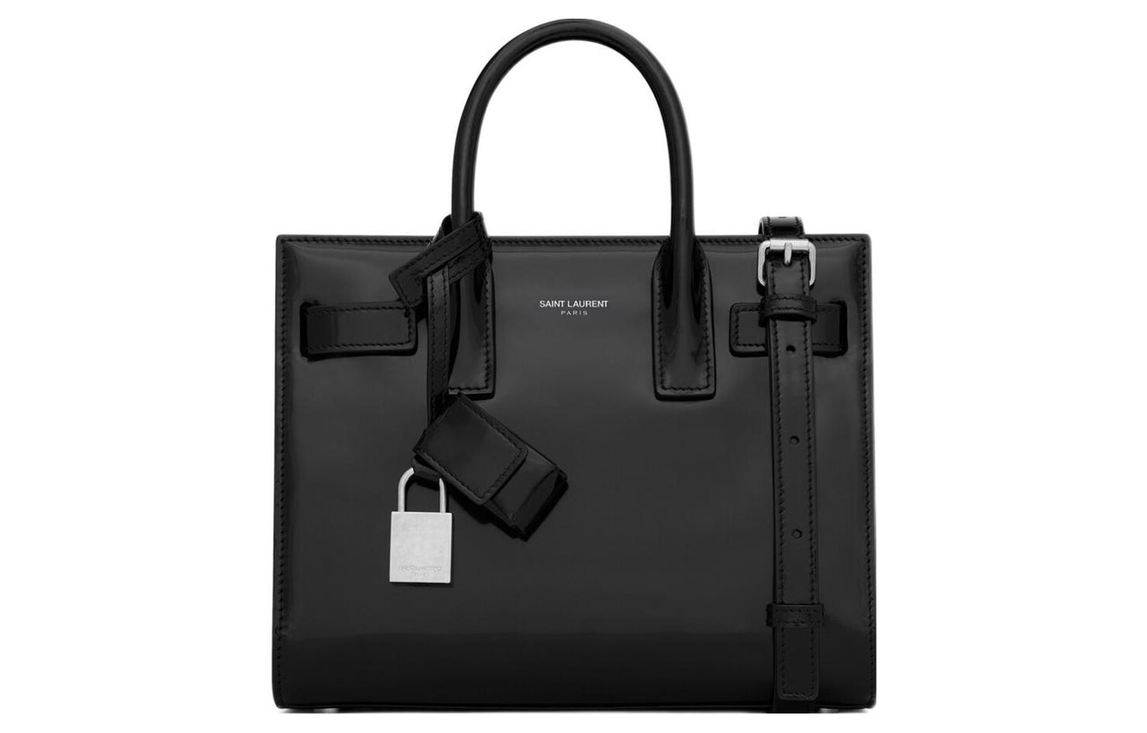 SAINT LAURENT SAC DE JOUR Calfskin Shoulder Bag, Crossbody Bag, Handbag Extra Mini Women's Black