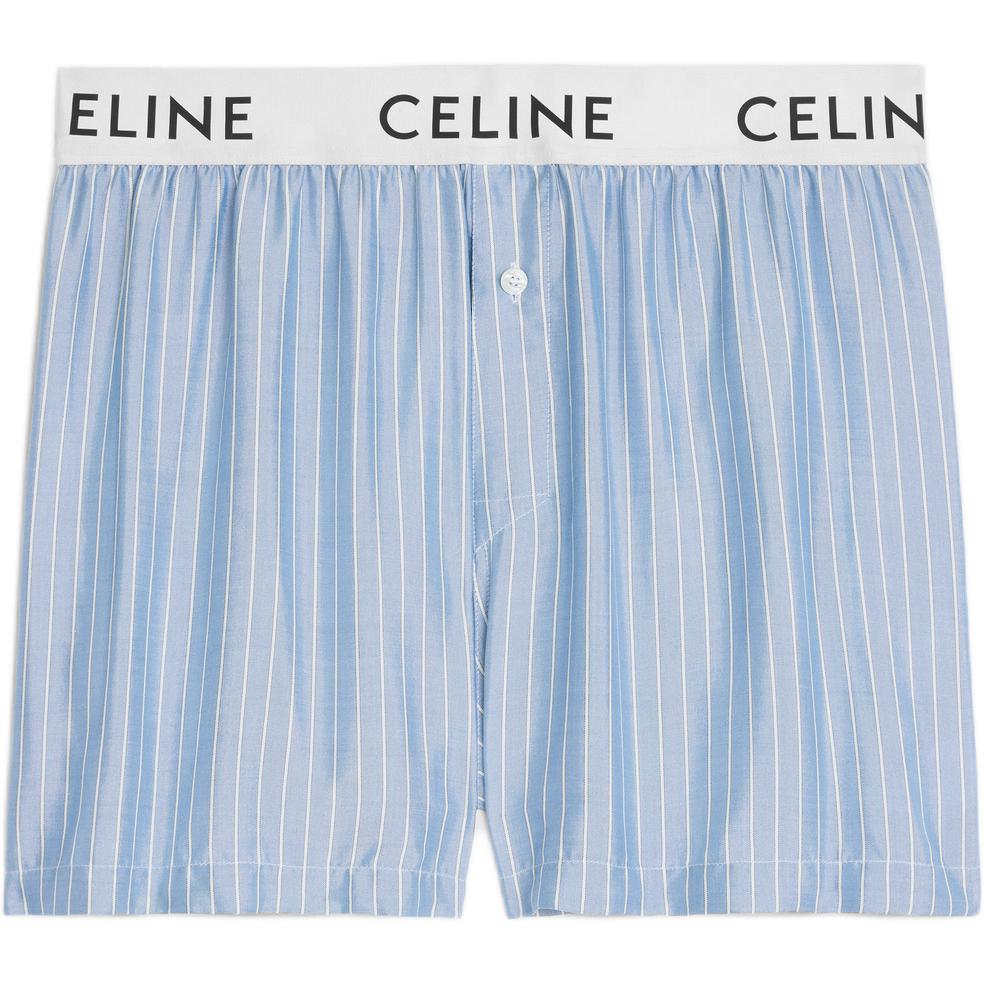 CELINE Boxers In Striped Silk