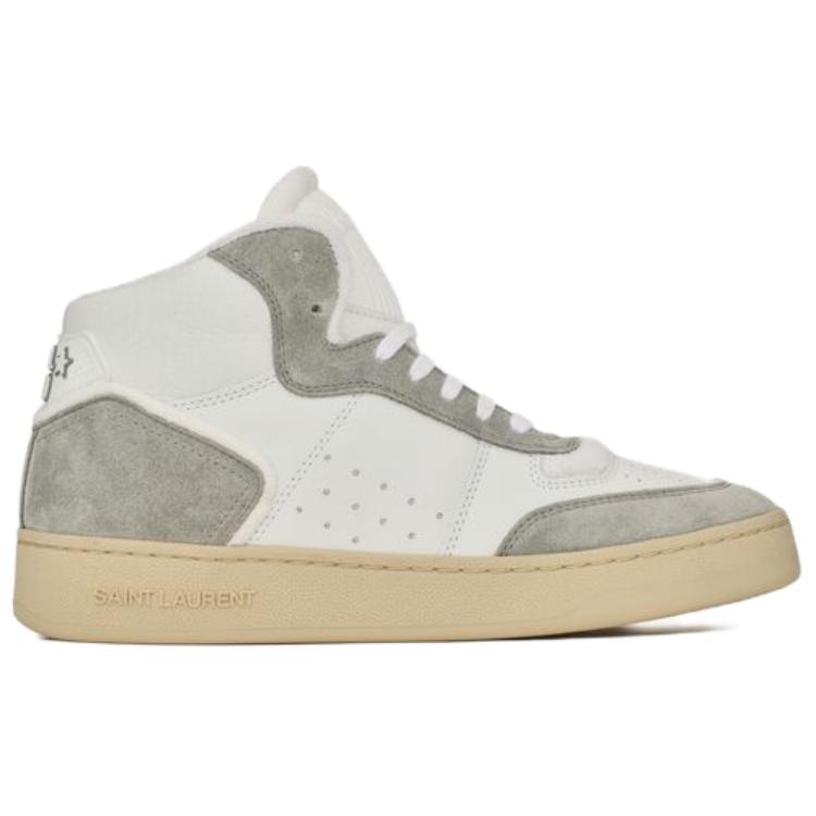 SAINT LAURENT SL/80 Logo Embossed High Top Sneakers