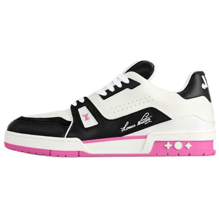 LOUIS VUITTON Trainer Low-Top Skateboard Shoes Women's Pink