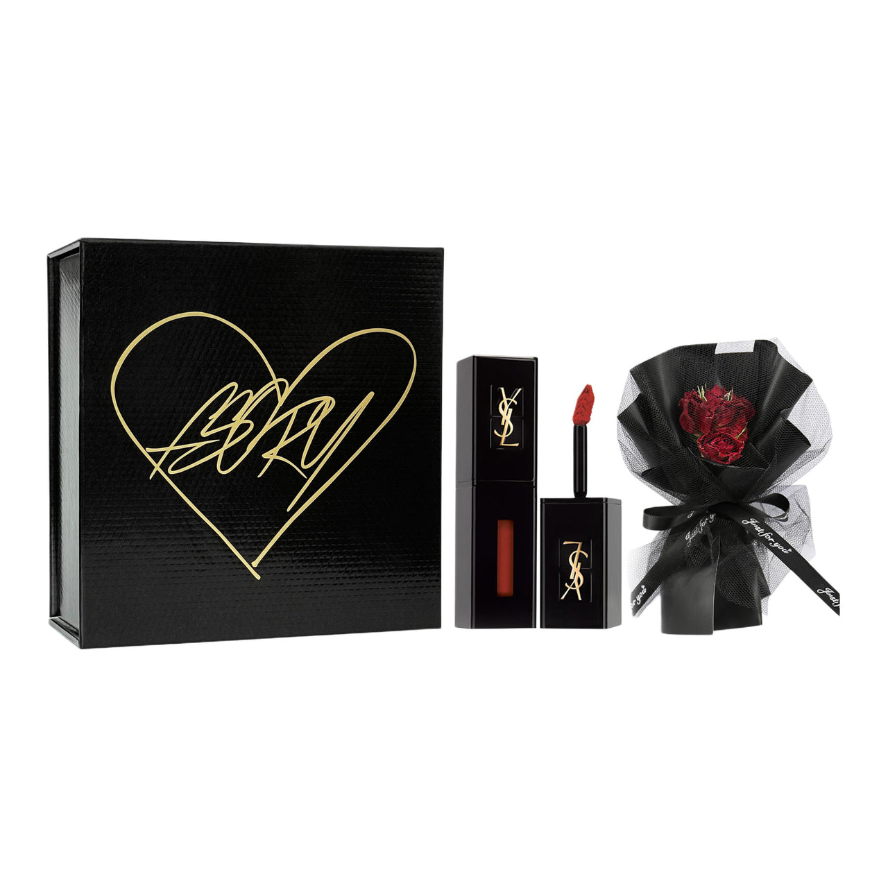 SAINT LAURENT Clarinet Lip Gloss Mirror Finish Easy-to-Blend Glossy Lip 5.5ml+Black Gold Box