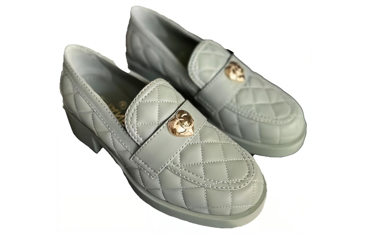 CHANEL Loafers Women's Blue