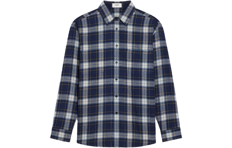 CELINE 2010s Checked Flannel Shirt