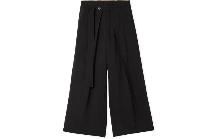 LOEWE Luxury Cropped Belted Pants 'Black'