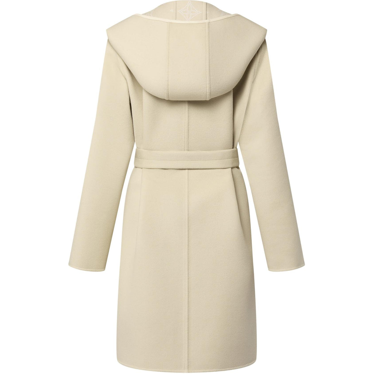 LOUIS VUITTON Reversible Signature Hooded Wrap Coat