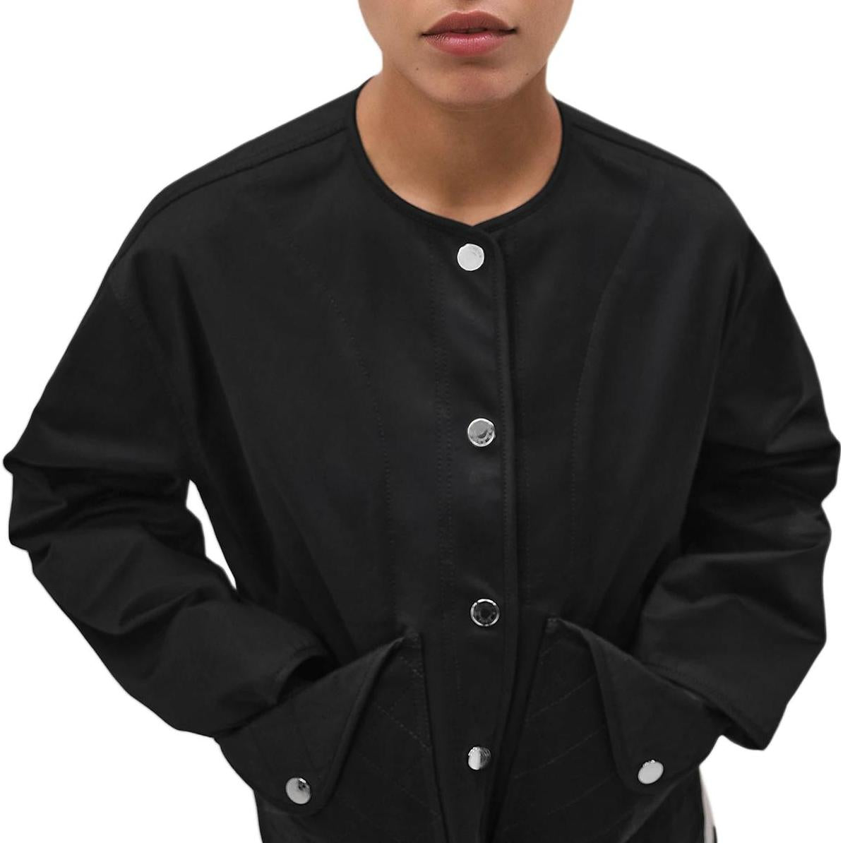 HERMES Jackets Coats Women's Black