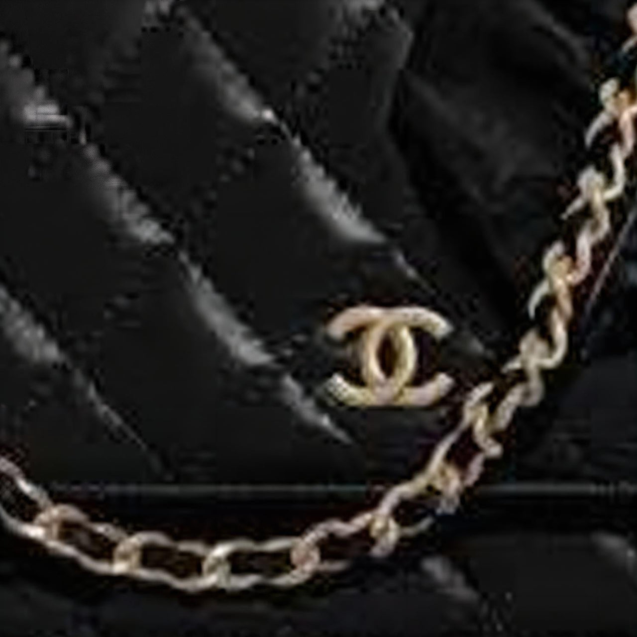 CHANEL WOC Lambskin One Shoulder Fanny Pack Shoulder Bag Card Holder Wallet Mini Women's Black