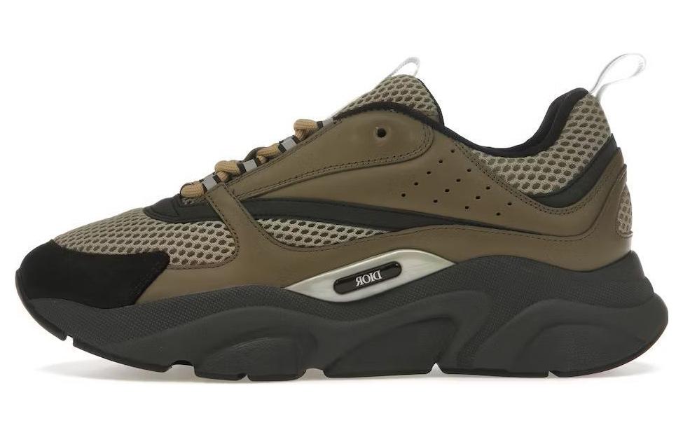 DIOR B22 Khaki Black Calfskin