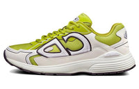 DIOR B30 CD Shoes Cushioned Anti-Slip Wear-Resistant Breathable Lightweight Low-Top Casual Shoes Men's Yellow White