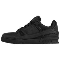 LOUIS VUITTON Trainer Low-Top Skateboard Shoes Men's Black