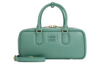 MIU MIU Calfskin Shoulder Bag Crossbody Bag Handbag Women's Green